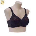ST-09-Sophi Non Wired Bra-Black Front Side View-min